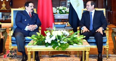 العلاقات الثنائية وسد النهضة والقضية الفلسطينية على طاولة المباحثات.. الرئيس السيسى يؤكد التزام مصر تجاه أمن الخليج.. وملك البحرين: ندعم القاهرة والخرطوم وحقوقهما المشروعة وأمنهما المائى فى نهر النيل