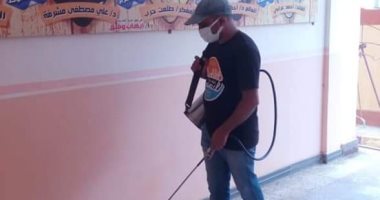  تطهير وتعقيم المدارس قبل بداية العام الدراسى الجديد بدمياط ..صور