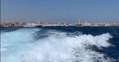 هنا شواطئ أورانج على جزيرة الجفتون بالغردقة.. سحر لا يراه الكثير.. لايف