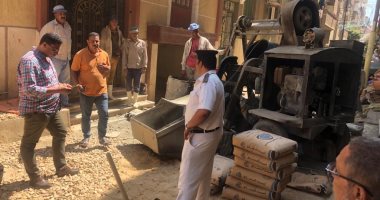  رئيس مدينة أشمون بالمنوفية يضبط شخصين قاما بالبناء المخالف
