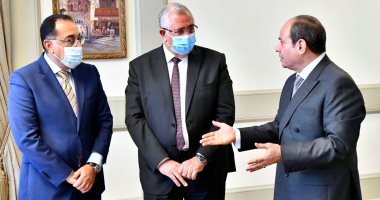 الرئيس السيسي يبحث الاستغلال الأمثل لمياه الأمطار والسيول فى تنمية الزراعات المطرية.. ويوجه بتحقيق الاستفادة المثلى من كل الموارد المائية المتاحة.. والتوسع فى توفير الموارد والدعم لإنتاج البذور فى مصر