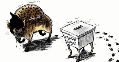 المليشيات تحاول عرقلة الإنتخابات فى العراق فى كاريكاتير سعودى