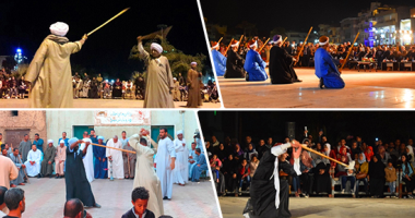 ملوك التحطيب.. مهرجان "لعبة التحطيب" التراثية فى الأقصر يستعد للعودة لأحضان "قرية حسن فتحى" التاريخية من جديد.. وعميد اللعبة: الفراعنة أول من اخترعها وهى للرجال فقط.. صور