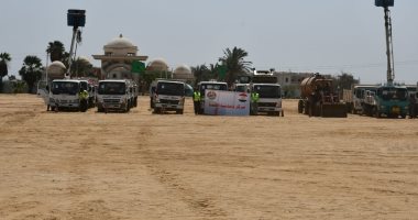 محافظ الفيوم يتابع المعدات والمركبات المشاركة فى تدريب مجابهة الأزمات والطوارئ