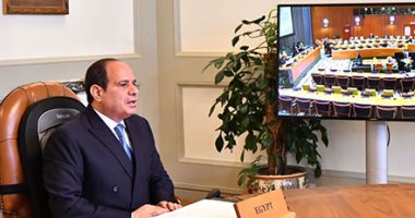 الرئيس السيسي يؤكد أمام اجتماع رؤساء الدول والحكومات حول المناخ أهمية تحمل الدول المتقدمة لمسئولياتها فى خفض الانبعاثات.. ويحذر من تبعات إقامة السدود على الأنهار الدولية دون توافق مع دول المصب