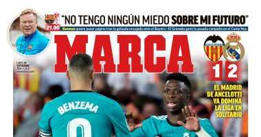 ريمونتادا ريال مدريد ضد فالنسيا ووفاة أسطورة إنجلترا أبرز عناوين صحف أوروبا