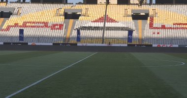 شاهد "روعة" أرضية استاد برج العرب قبل استضافة السوبر المصرى