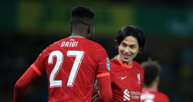 ليفربول يتقدم على نورويتش سيتى بهدف مينامينو فى الشوط الأول.. فيديو