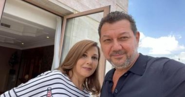 أول ظهور لـ ماجدة الرومي بصحبة شقيقها بعد إغمائها على مسرح جرش مساء أمس 