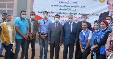 محافظ القليوبية يتفقد القوافل الطبية لجامعة بنها ضمن مبادرة حياة كريمة