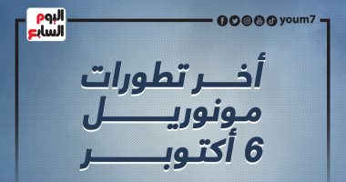 تعرف على آخر تطورات مونوريل 6 أكتوبر.. إنفوجراف