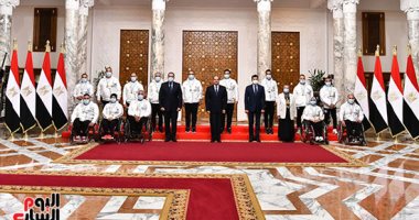 الرئيس السيسى يمنح أوسمة الرياضة للاعبى ومدربى الألعاب البارالمبية