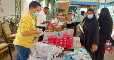 الكشف على 779 مترددا فى قافلة طبية بحديقة العائلات بفوه كفر الشيخ.. صور