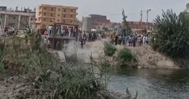 البحث عن جثة طفلة غرقت داخل بئر محطة رفع المياه فى المنوفية.. لايف