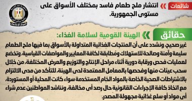 الحكومة تنفي انتشار ملح طعام فاسد بمختلف الأسواق على مستوى الجمهورية 
