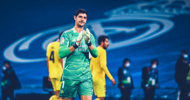 كورتوا يحقق رقما مميزا بعد الحفاظ على شباك ريال مدريد ضد فياريال