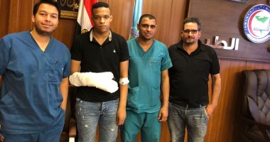 "مفرمة اللحوم كلت نص دراعه" تفاصيل إنقاذ يد شاب بمستشفى الجامعى بطنطا..فيديو