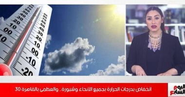 انخفاض درجة الحرارة وشبورة.. تعرف على تفاصيل حالة الطقس "فيديو"