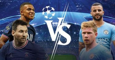 ميسي يقود هجوم باريس سان جيرمان ضد مانشستر سيتى فى قمة دوري أبطال أوروبا