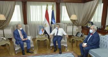الفريق أسامة ربيع يلتقى السفير اليونانى لبحث سبل التعاون المشترك .. صور 