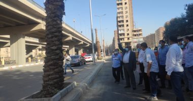 محافظ الجيزة يوجه برفع مخلفات أعمال التطوير بطريقى المريوطية واللبينى
