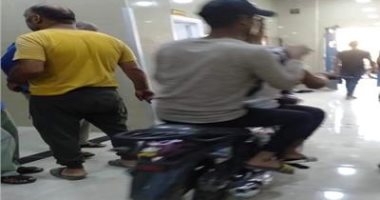 تعرف على سبب دخول دراجة نارية مستشفى بالسويس