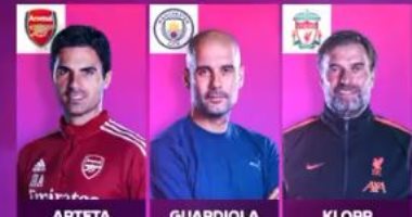 كلوب ينافس جوارديولا وأرتيتا على مدرب شهر سبتمبر فى الدوري الإنجليزي