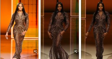 نعومي كامبل تفتتح عرض Balmain في أسبوع الموضة بباريس .. صور 