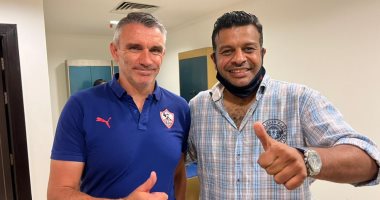 صلح كارتيرون ووكيله فى ودية الزمالك وبيراميدز.. صورة