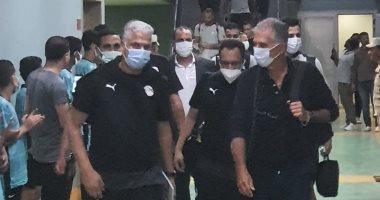 صور .. وصول منتخب مصر الى ملعب برج العرب لملاقة ليبيريا
