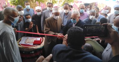 صور.. أوقاف الأقصر تفتتح مسجدين جديدين بمدينة الطود بحضور المحافظ والنواب