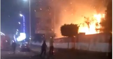 إخماد حريق فى نخلة داخل مستشفى صدر المحلة قبل امتداده لمبنى الإدارة الصحية