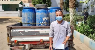 ضبط 400 لتر لبن غير صالح للاستهلاك فى حملة ببنى سويف