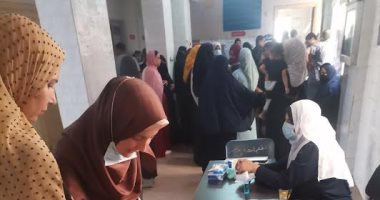 حياة كريمة بالغربية.. عيادات متنقلة للقاح كورونا بقوافل طبية بمحلة حسن