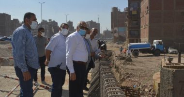 محافظ الجيزة يتفقد أعمال رصف وتطوير الطرق والمحاور المرورية.. صور