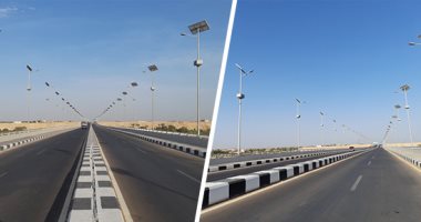 شاهد.. 10 صور تبرز جمال محور كلابشة فوق النيل بأسوان بعد الانتهاء منه
