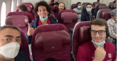 على زين في الطريق لجدة مع برشلونة استعدادا للقاء الزمالك في مونديال أندية اليد