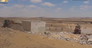 محافظة الجيزة تسترد 40 ألف متر من أراضى الدولة بالواحات البحرية