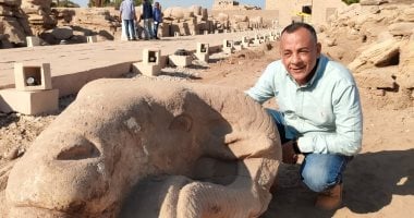 شاهد أحدث الاكتشافات فى حفائر طريق الكباش بالأقصر