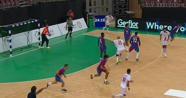 تأخر الزمالك أمام برشلونة 23/20 فى ربع نهائى مونديال الأندية لليد