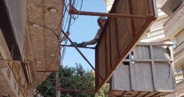 حملات لرفع الإشغالات والإعلانات المخالفة وإزالة التعديات بالشرقية