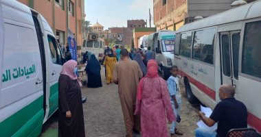 الكشف على 646 مريضا بقافلة طبية مجانية بقرية الحاكمية بمدينة ميت غمر