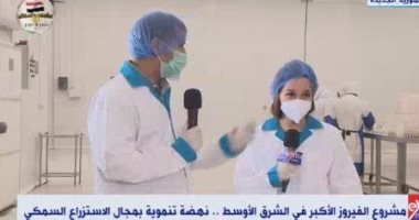 صور.. إكسترا نيوز يبرز إنجازات مشروع الفيروز للاستزراع السمكى