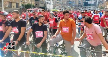 ماراثون دراجات تزامنا مع احتفالات أكتوبر والعيد القومى لمحافظة الغربية.. فيديو
