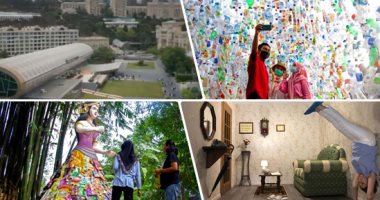 متاحف عالمية حطمت "التابوه".. متحف إندونيسى مصنوع بالكامل من البلاستيك.. افتتاح آخر لـ"السجاد" الأول من نوعه فى أذربيجان والعالم.. و"متحف الأوهام" بإيطاليا يتيح لزواره فرصة كسر قواعد الهدوء والتأمل