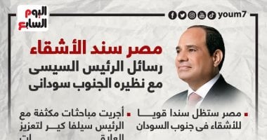 مصر سند الأشقاء.. رسائل الرئيس السيسي مع نظيره الجنوب سودانى.. فيديو