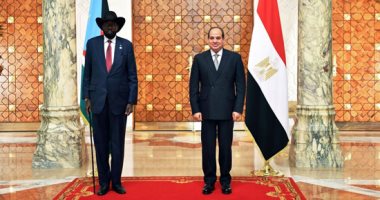 التطورات الجارية بشرق أفريقيا والقرن الأفريقى ومستجدات قضية سد النهضة على رأس المباحثات.. الرئيس السيسى يؤكد استمرار دعم ومؤازرة مصر لجنوب السودان بالفترة الراهنة.. وسلفا كير يشيد بنشاط الشركات المصرية فى چوبا
