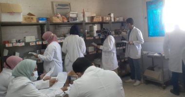 الكشف وتوفير العلاج مجانا لأهالى قرية الجمهود فى بنى سويف ضمن مبادرة حياة كريمة