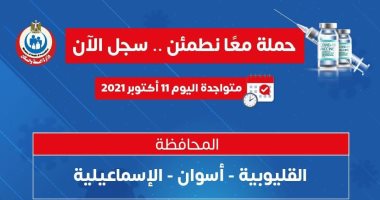 الصحة: حملة "معا نطمئن" تجوب 3 محافظات اليوم لتسجيل الحصول على لقاح كورونا