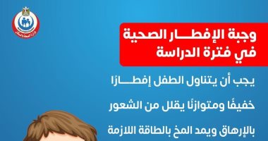 الصحة تكشف تفاصيل مكونات وجبة الإفطار النموذجية لأطفال المدارس
